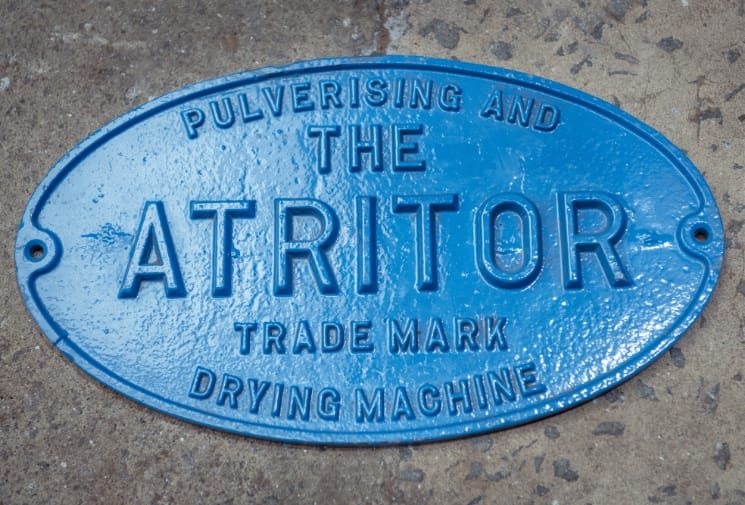 Atritor Pulversing and Drying Machine plate